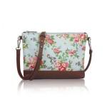 Kabelka Small Crossbody Floral Vintage – světle modrá