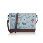 Kabelka Small Crossbody Dog Mania – modrá