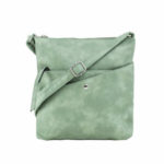 Zelená taška z umělé kůže s kapsami
