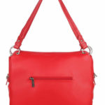 LUIGISANTO Červená taška vyrobená z ekologické kůže