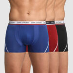 Pánské sportovní boxerky 3 ks DIM SPORT MICROFIBRE BOXER 3x – DIM – černá