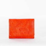 Dámská oranžová peněženka z ekologické kůže