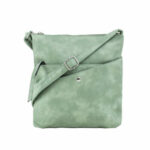 Zelená taška z ekologické kůže s kapsami
