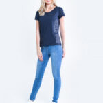 Big Star T-shirt_ss T-shirt 152071 Blue Knitted-403