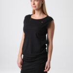 BUNDILA dámské sportovní šaty černá | oranžová – Loap