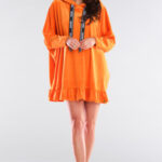 Mikina s kapucí Awama A419 Orange
