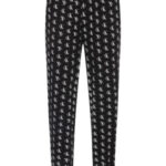 Pánské  kalhoty na spaní –  NM1869E 4ZR – černá s potiskem – Calvin Klein
