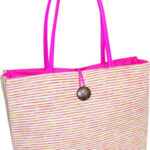 Plážová taška Semiline 1482-5 Pink/Ecru