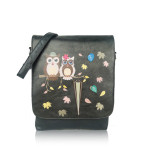 Crossbody Owl Love – černá