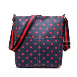 Kabelka Lulu Dot crossbody – modročervená