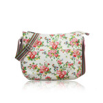 Kabelka Vintage Flowers crossbody – bílá