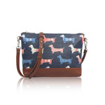 Small Crossbody Dog Mania – modré